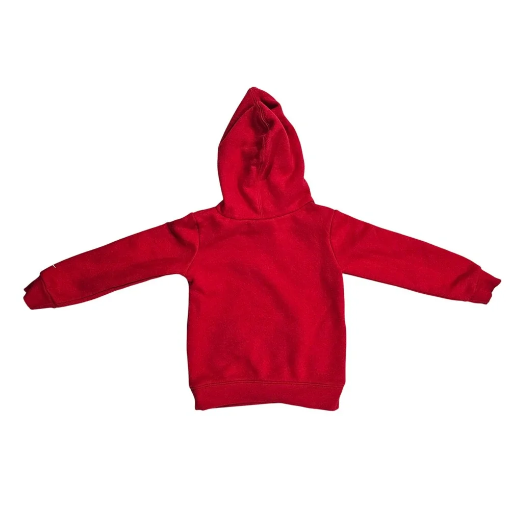 Nike Just Do It Kids 3T Red Air Force 1 Graphic Hoodie Pullover Sweatshirt